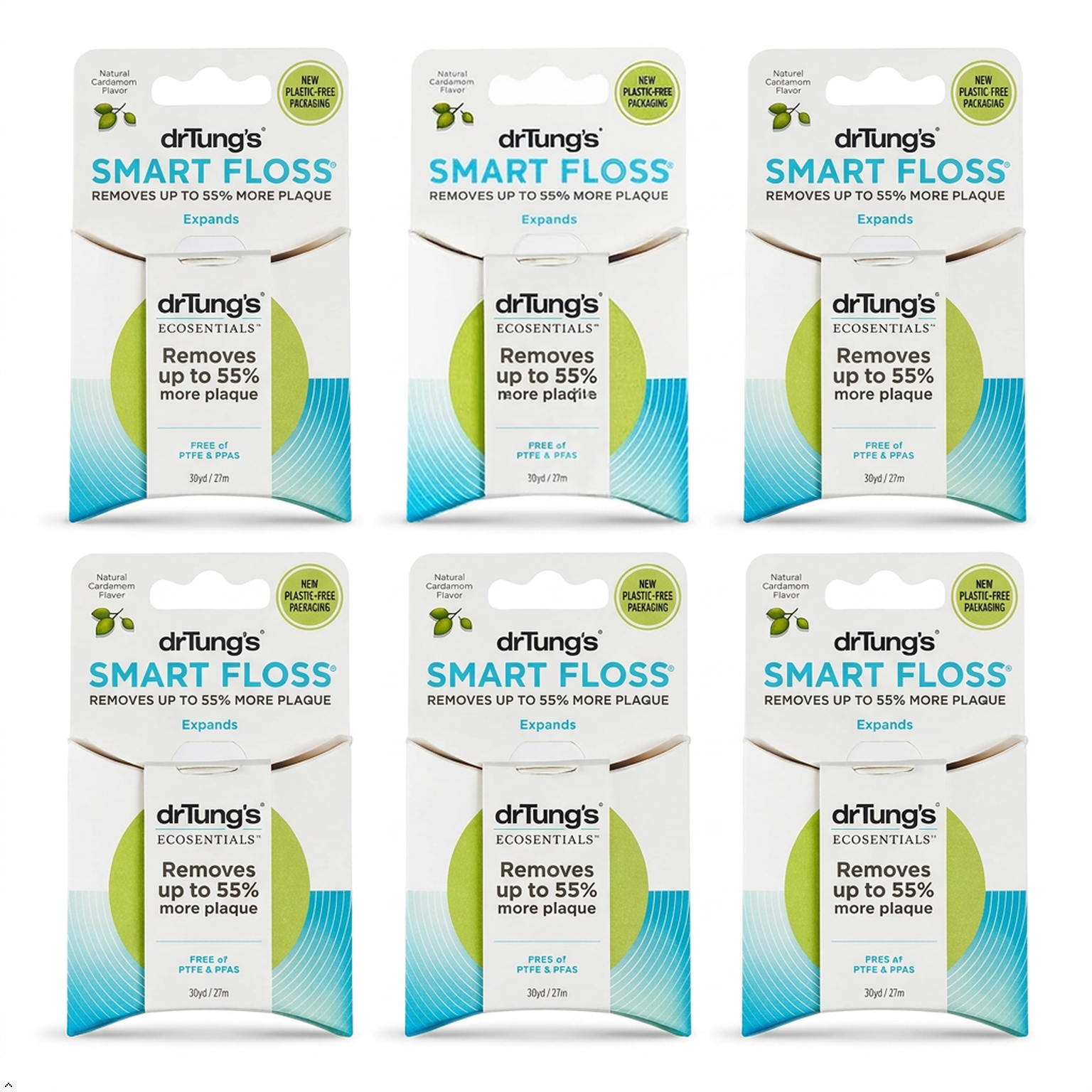 Dr. Tungs Smart Floss - 30 Yards - (Pack of 6) Dr. Tung's